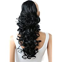 Los mejores  - PRETTYSHOP 60 cm postizo- voluminosa. ondulado- pelo largo- fibra sintética resistente al calor HV1